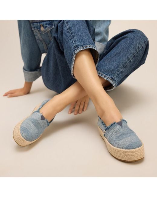 TOMS Blue Valencia Espadrille