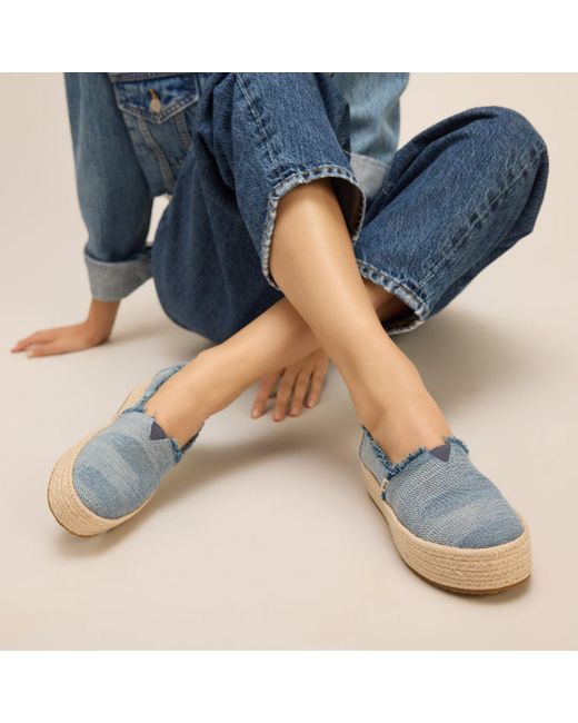 TOMS Blue Valencia Espadrille