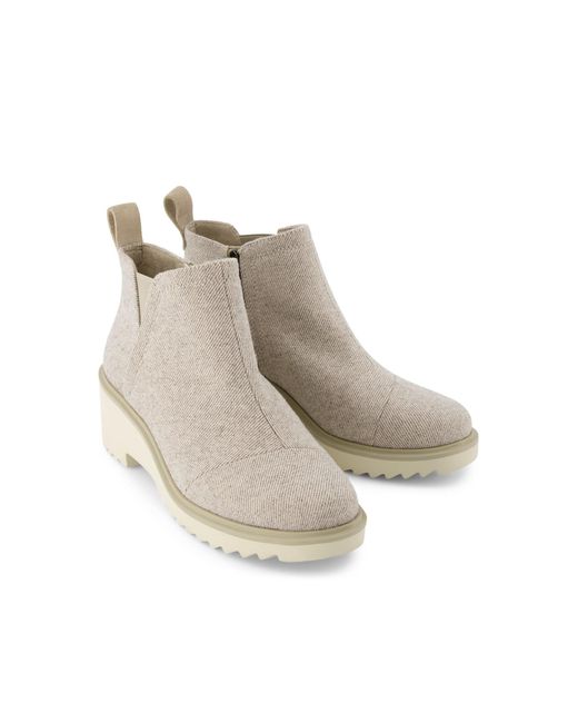 TOMS Brown Maude Wedge Boots