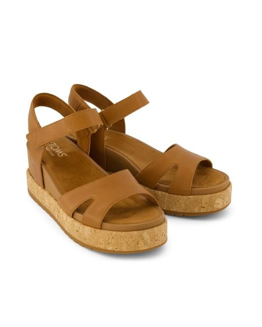 TOMS Brown Alana Wedge Sandal