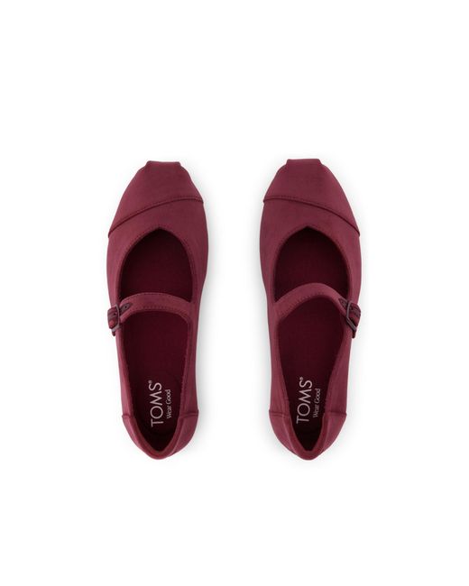 TOMS Red Alpargata Mary Jane