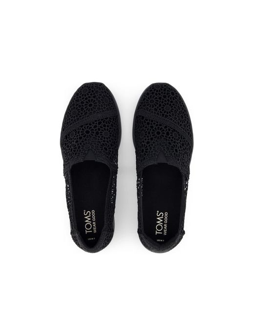 TOMS Black Alpargata Plus
