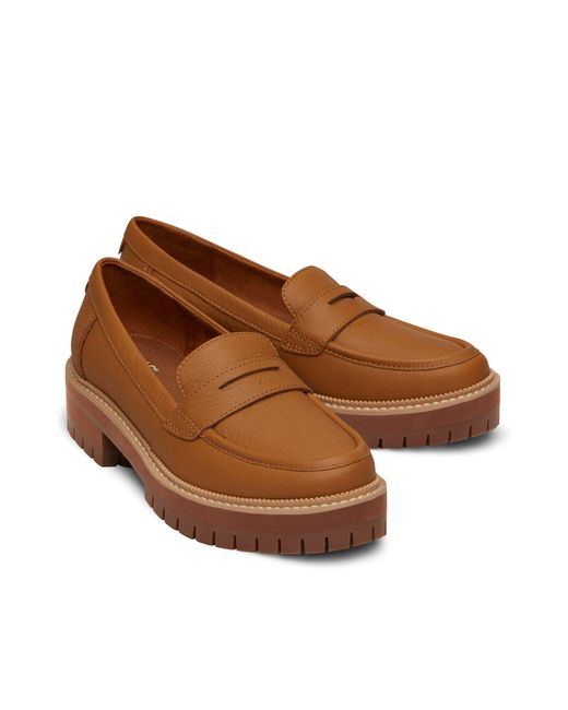 TOMS Brown Cara Loafer Shoes