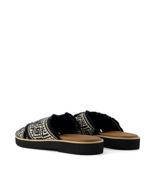 TOMS Black Mae Crossover Sandal