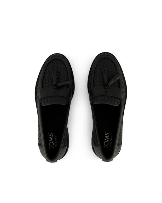 TOMS Black Cara Loafer Shoes