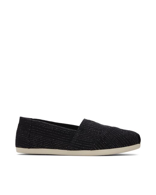 TOMS Alpargata Metallic in Black Lyst UK