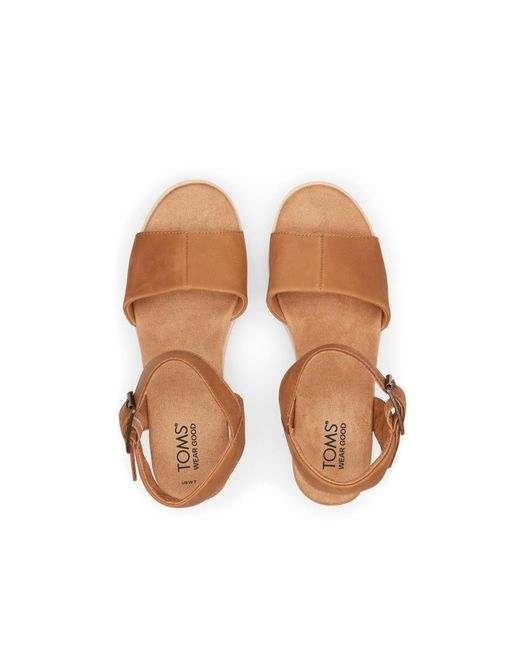 TOMS Black Diana Wedge Sandal