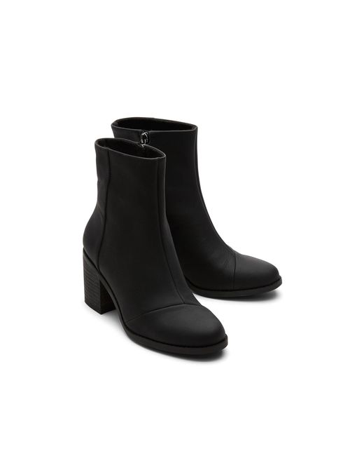 TOMS Black Evelyn Heeled Boots