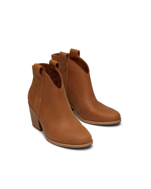 TOMS Brown Consce Heeled Boots