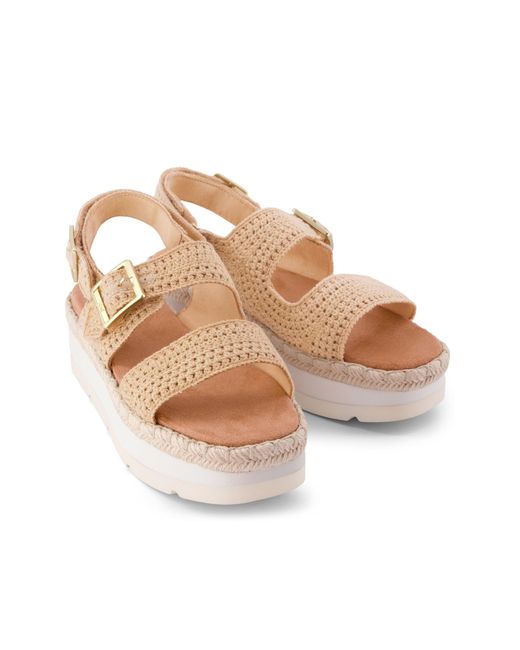TOMS Natural Giana Platform Sandal