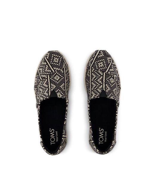 TOMS Black Alpargata Plus