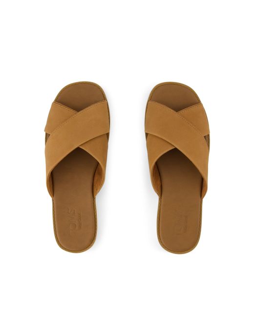 TOMS Brown Mae Crossover Sandal