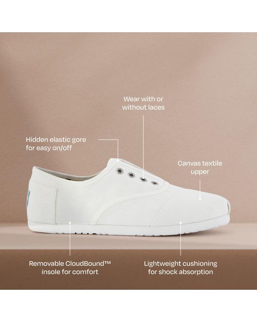 TOMS White Cordones Plus Sneaker
