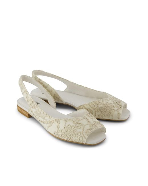 TOMS Metallic Briella Slingback Ballet Flat