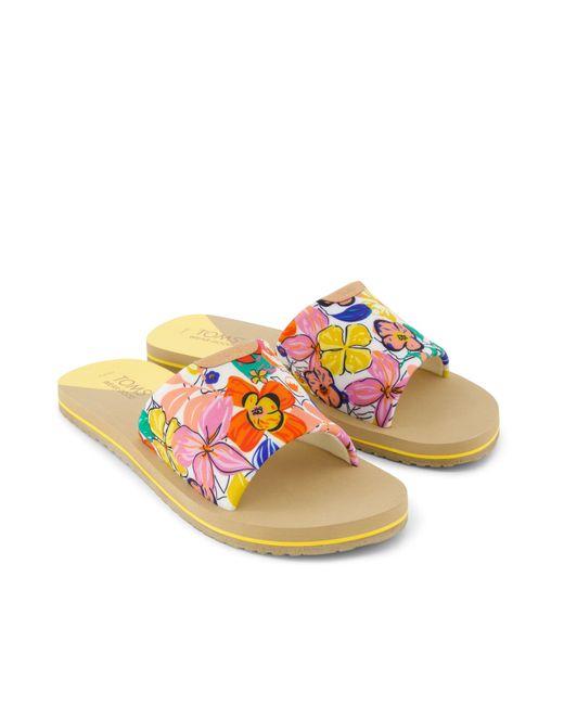 TOMS Multicolor Carly Slide Sandal