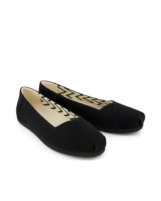 TOMS Black Alpargata Ballet Flat