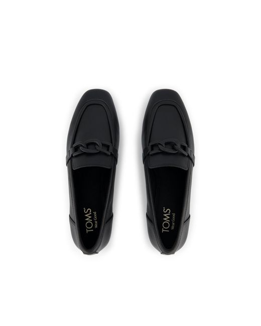 TOMS Black Lynette Loafer Shoes