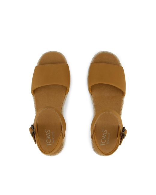 TOMS Brown Ronan Platform Sandal