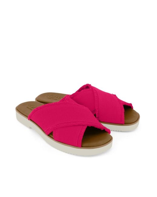 TOMS Pink Mae Crossover Sandal