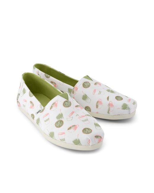 TOMS White Matcha Alpargata