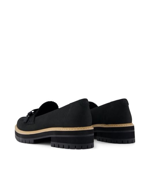 TOMS Black Cara Bow Loafer Shoes