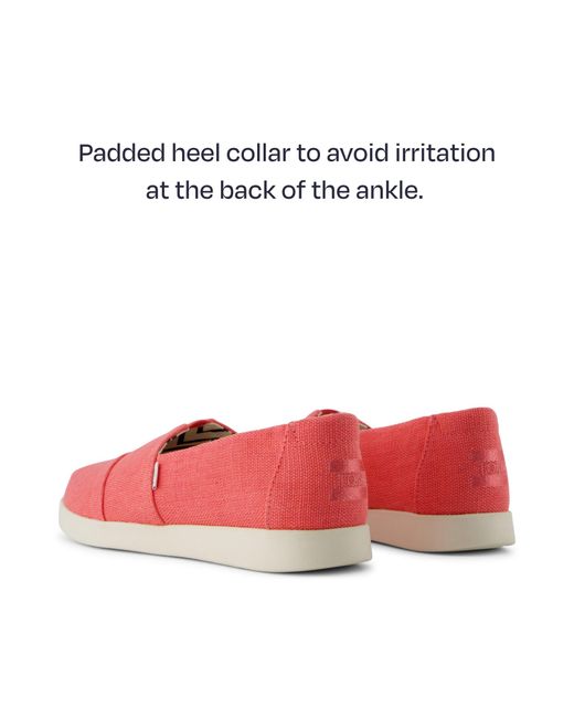 TOMS Red Alpargata Plus