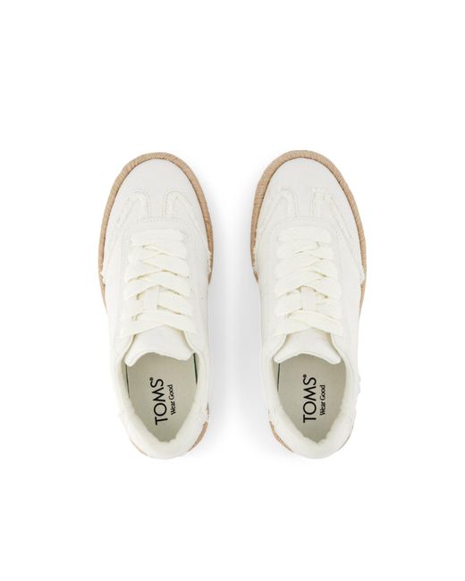 TOMS White Jesse Espadrille Trainer