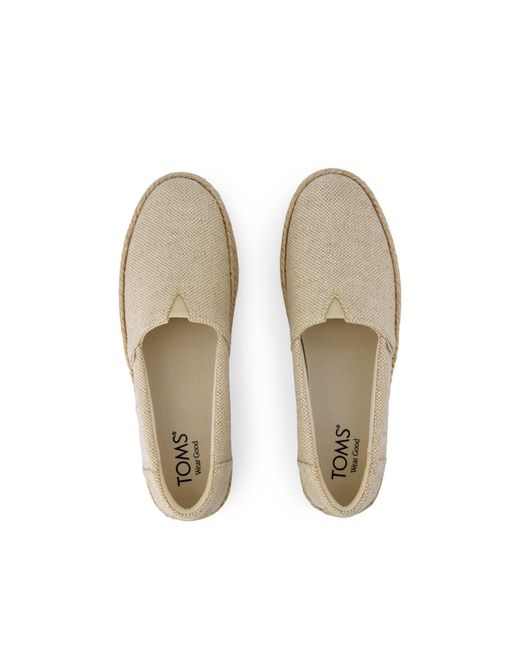 TOMS Natural Valencia Platform Espadrille