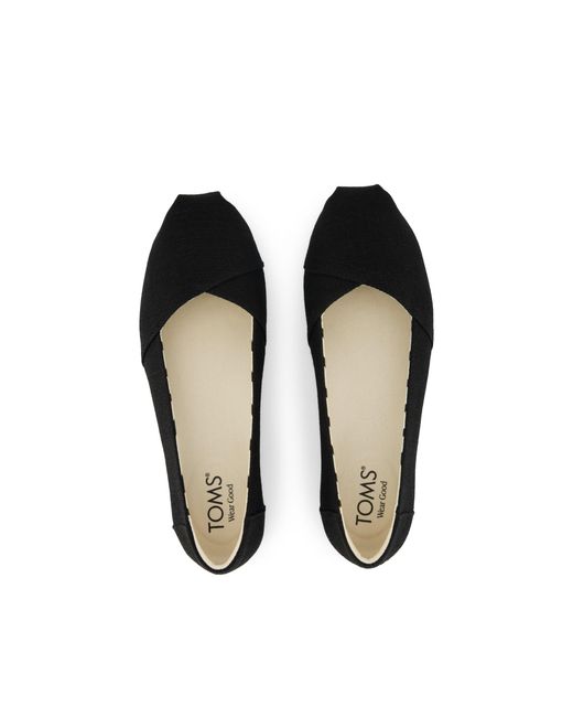 TOMS Black Alpargata Ballet Flat
