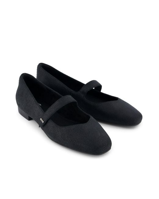 TOMS Black Bianca Ballet Flat