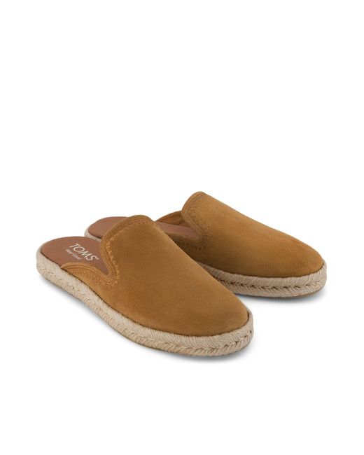 TOMS Brown Santiago Mule Espadrille