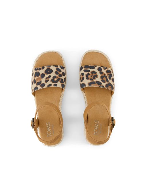 TOMS Brown Abby Platform Sandal