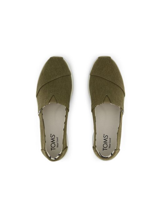 TOMS Green Alpargata Plus