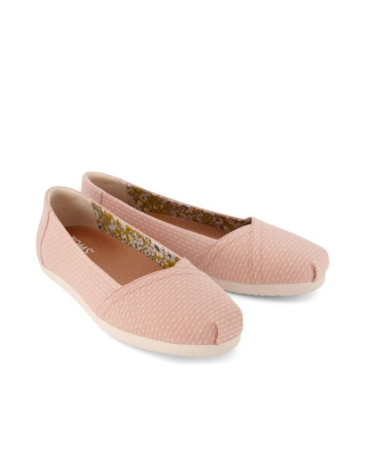 TOMS Pink Alpargata Ballet Flat
