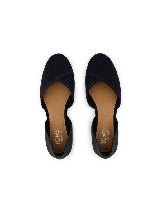 TOMS Black Gemma D'Orsay Flat