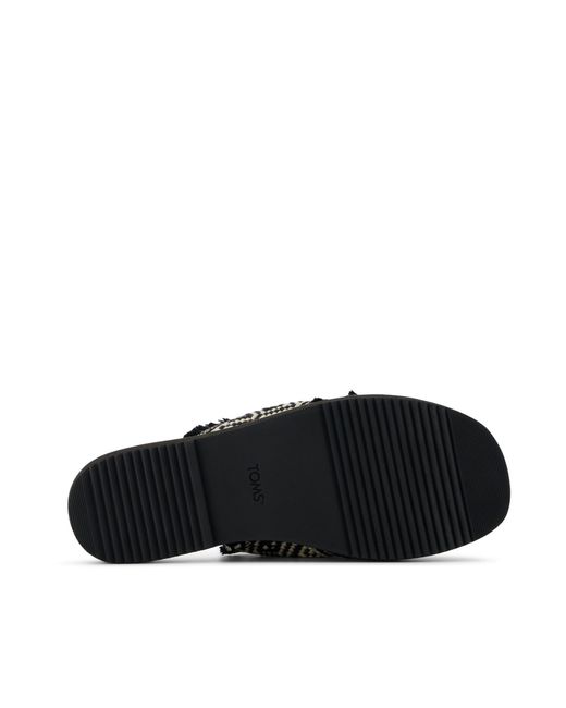 TOMS Black Mae Crossover Sandal