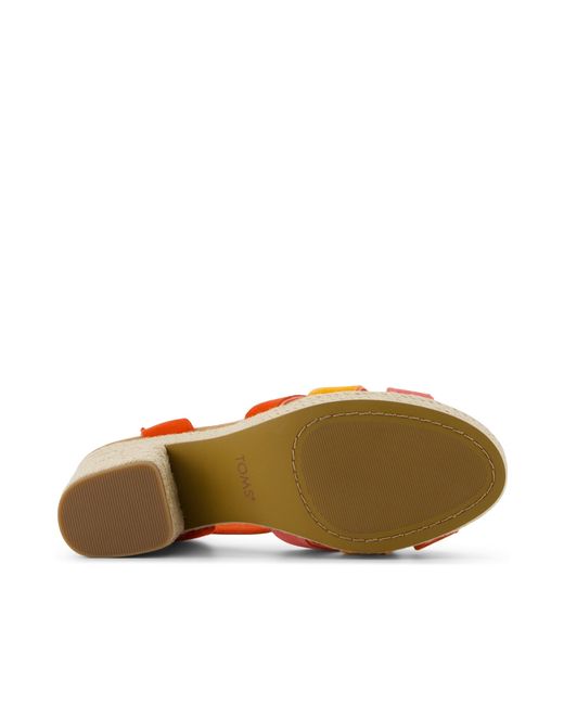 TOMS Brown Majorca Strappy Heeled Sandal