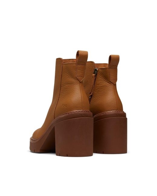 TOMS Brown Rya Heeled Boots