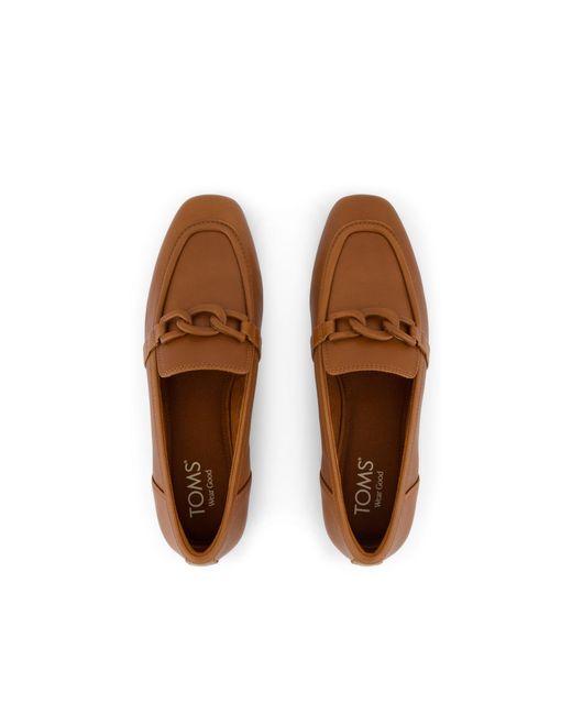 TOMS Brown Lynette Loafer Shoes