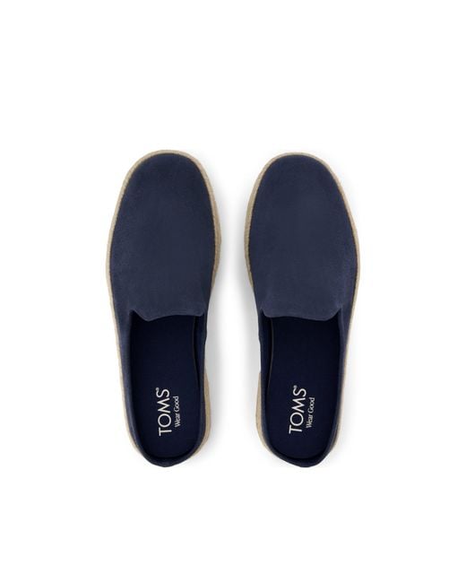 TOMS Blue Santiago Mule Espadrille for men