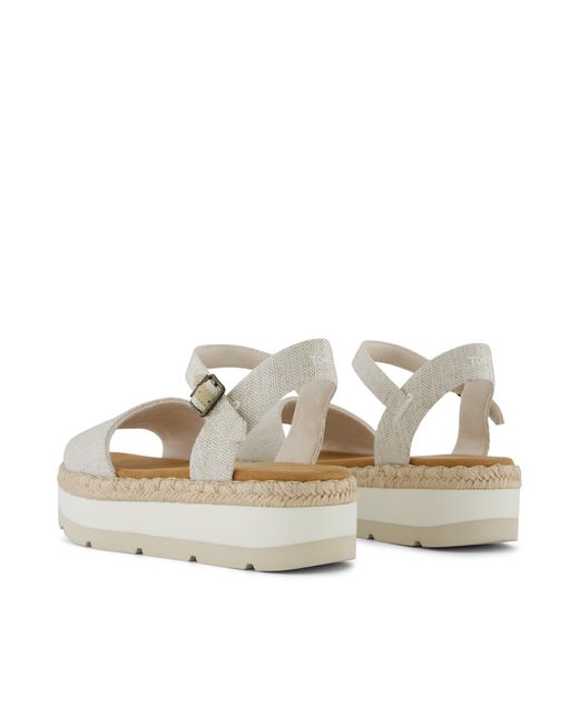 TOMS Metallic Ronan Platform Sandal