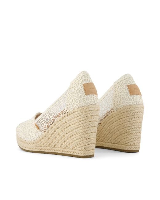 TOMS Natural Essential Wedge Peep-Toe