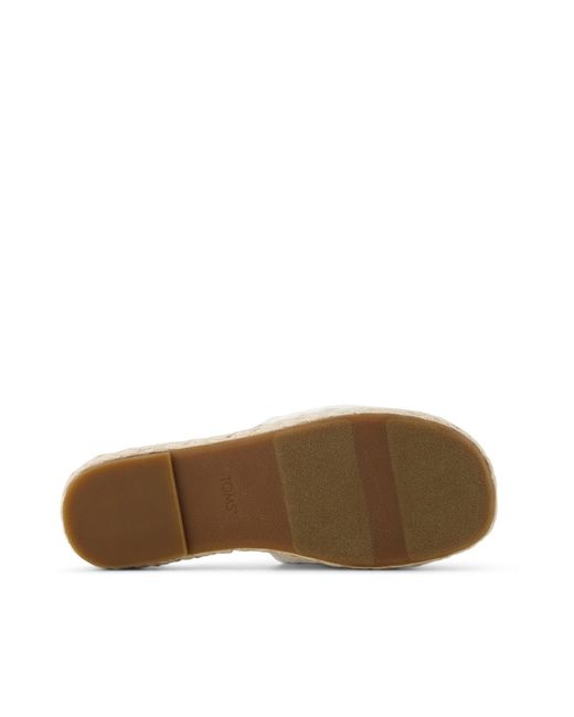 TOMS White Abby Slide Platform Sandal