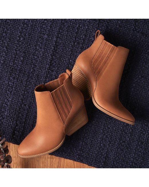 TOMS Brown Noa Ankle Boots
