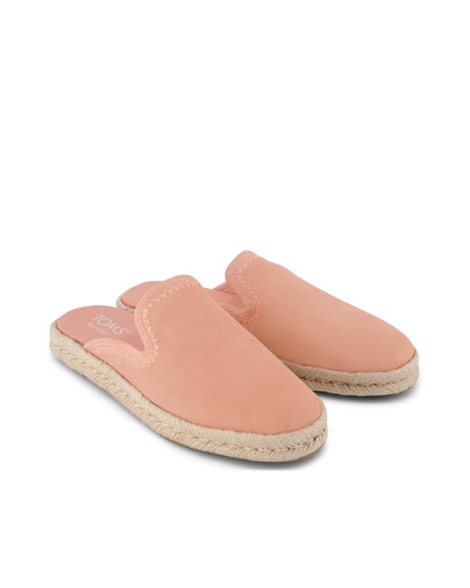 TOMS Pink Santiago Mule Espadrille