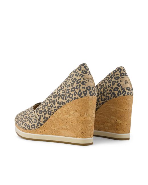 TOMS Brown Essential Wedge Peep-Toe