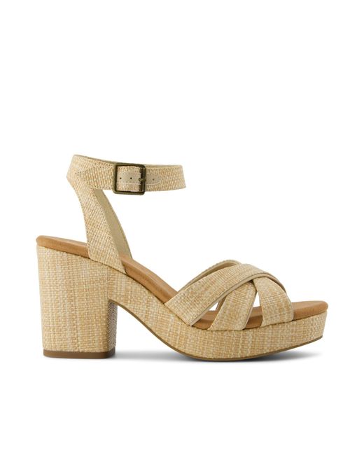 TOMS Metallic Majorca Strappy Heeled Sandal