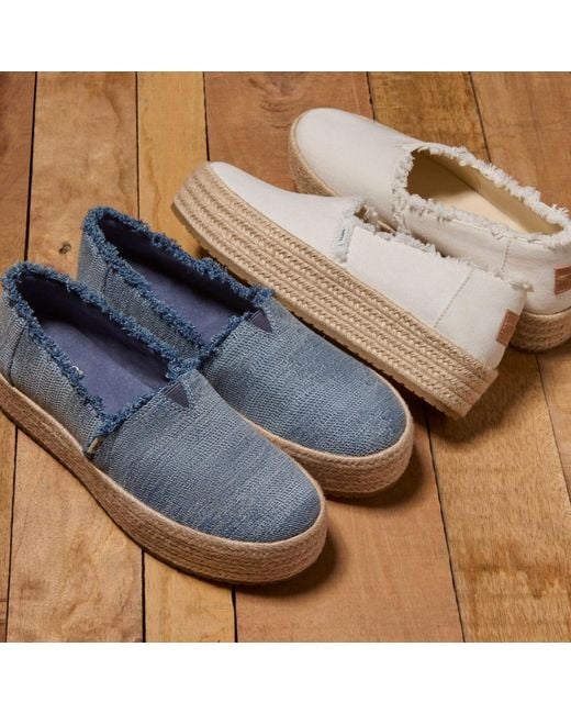 TOMS Blue Valencia Espadrille