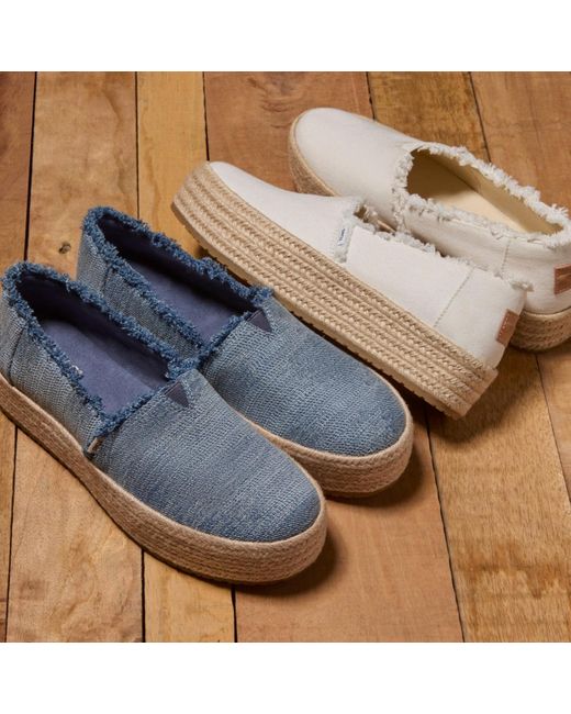 TOMS Blue Valencia Espadrille