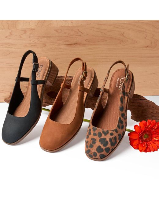 TOMS Brown Jaclyn Slingback